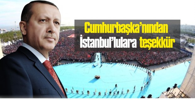 Cunhurbaşkanı İstanbul'lulara Teşekkür Etti